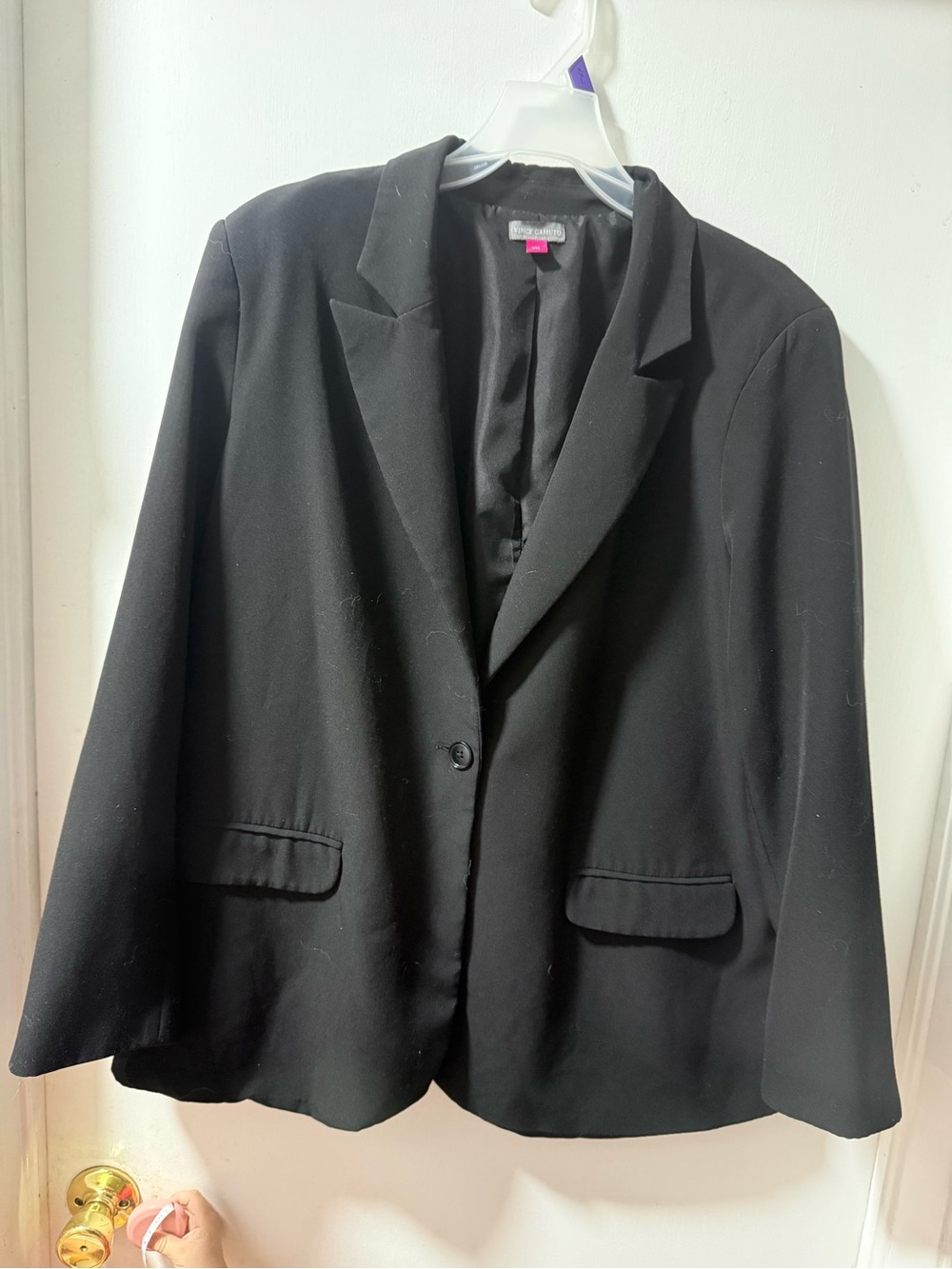 Vince Camuto Black Women's Single-Button Blazer